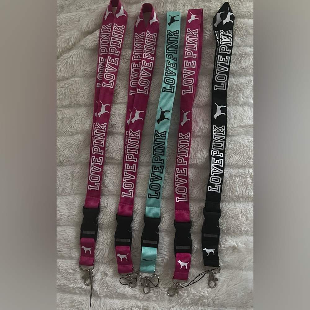 PINK Landyard keychains